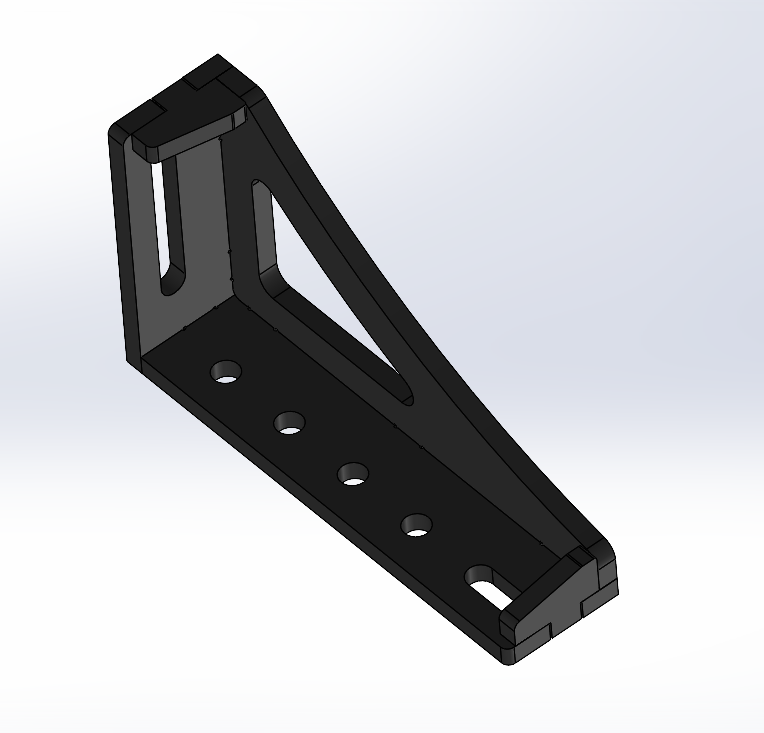 Spannwinkel D16 Set L+R | 300×200×75×12 mm – Premiumstahl (Bausatz)
