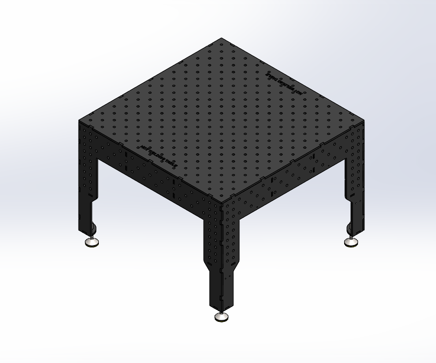 3D Schweißtisch PREMIUM D16 | 1200×1200×200×12 mm – Quadratisch, extrem robust & ideal für präzise Schweißtechnik