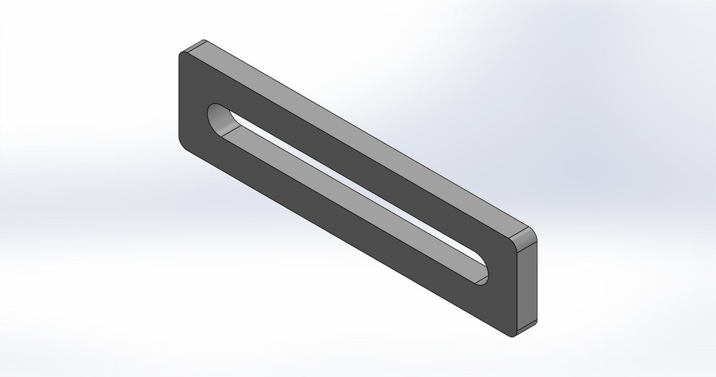 Universalanschlag Premium - 1x Langloch - 200x50x12mm