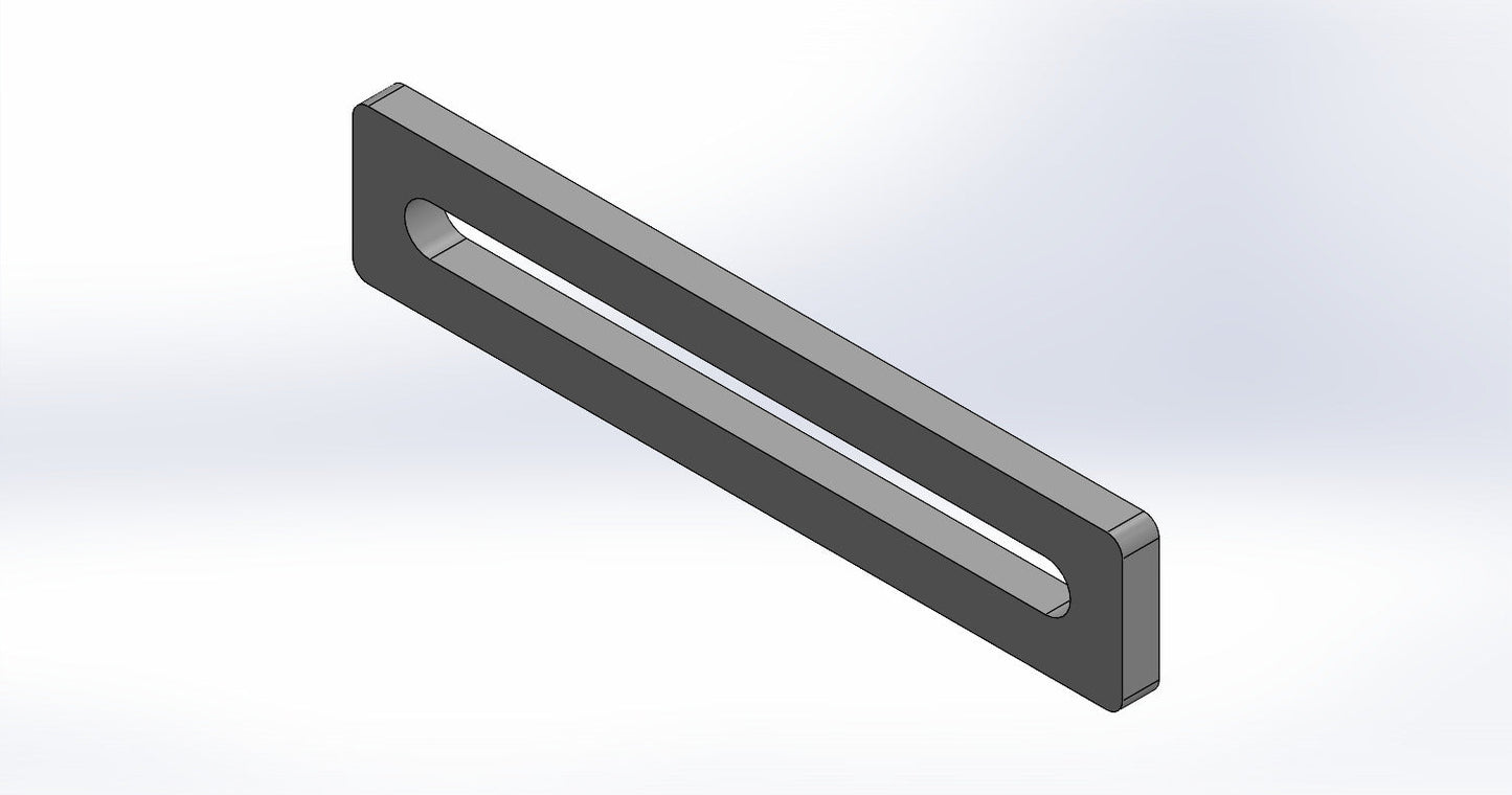 Universalanschlag Premium - 1x Langloch - 250x50x12mm