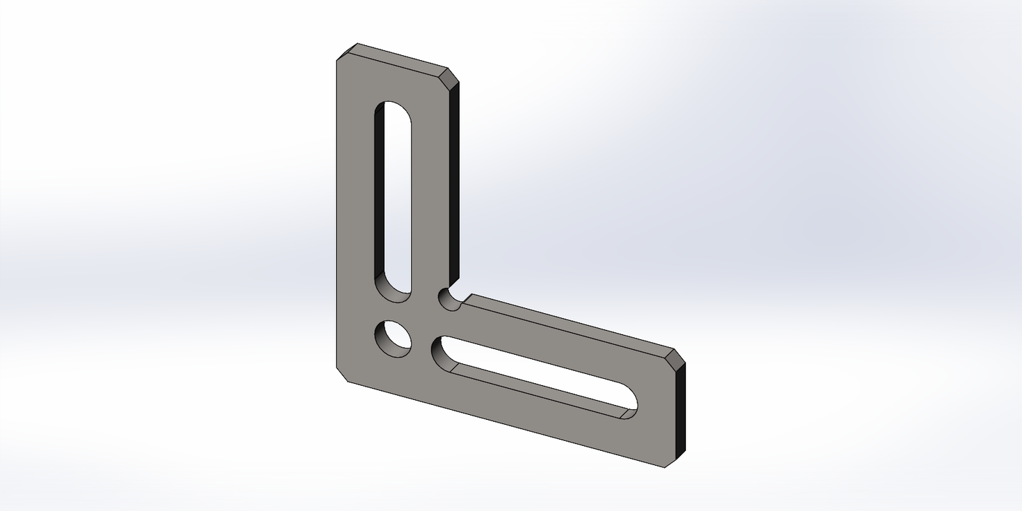 Flachwinkel Premium 200 x 200 x 50 x 12mm