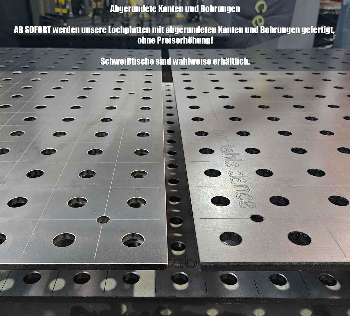 3D Schweißtisch D16 | 2000x1000x200x12mm