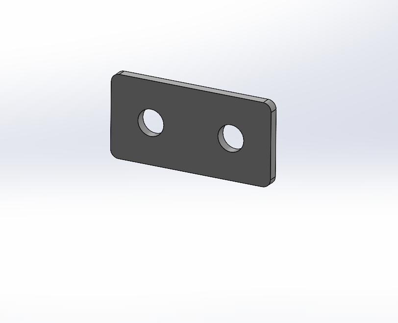 Universal-Anschlag D16 | 100x50mm - 2x Rundloch