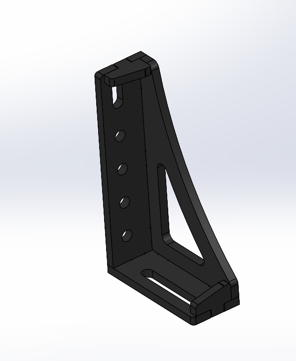 Spannwinkel D16 Set L+R | 300×200×75×12 mm – Premiumstahl (Bausatz)