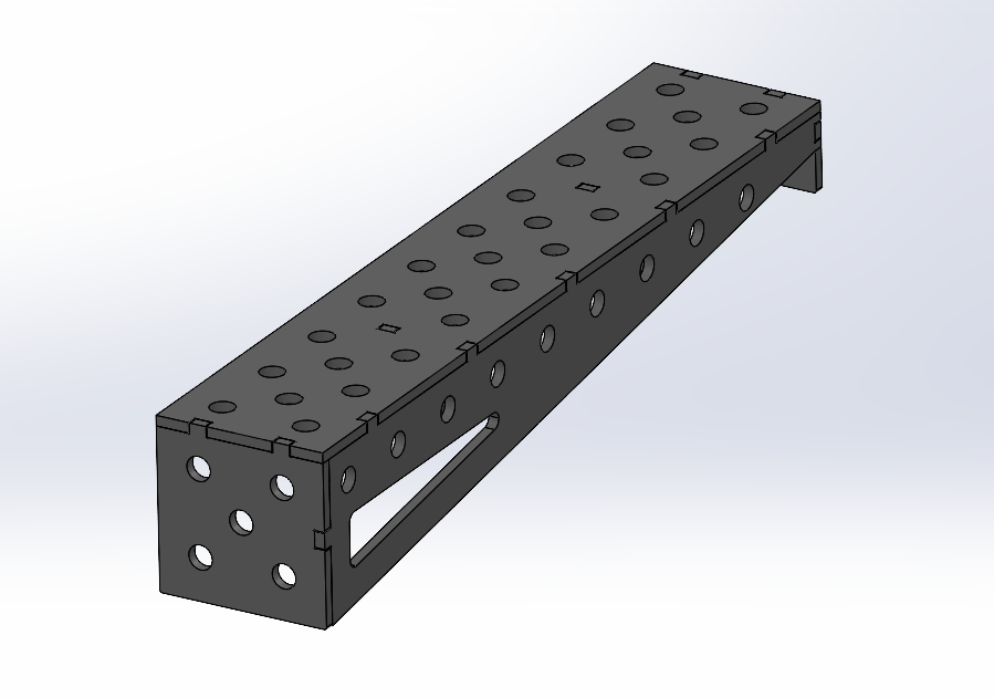 Tischerweiterung D28 Bausatz – 1000×200×200×12 mm