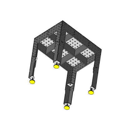 3D Schweißtisch PREMIUM D16 | 800×600×150×8 mm – Kompakt, extrem stabil &amp; perfekt für präzise Schweißarbeiten