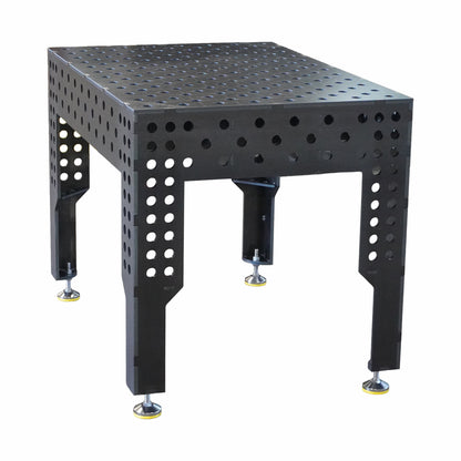 3D Schweißtisch PREMIUM D28 1200 × 800 mm mit 200 mm Seitenhöhe und 100 × 100 mm Diagonal-Lochraster
