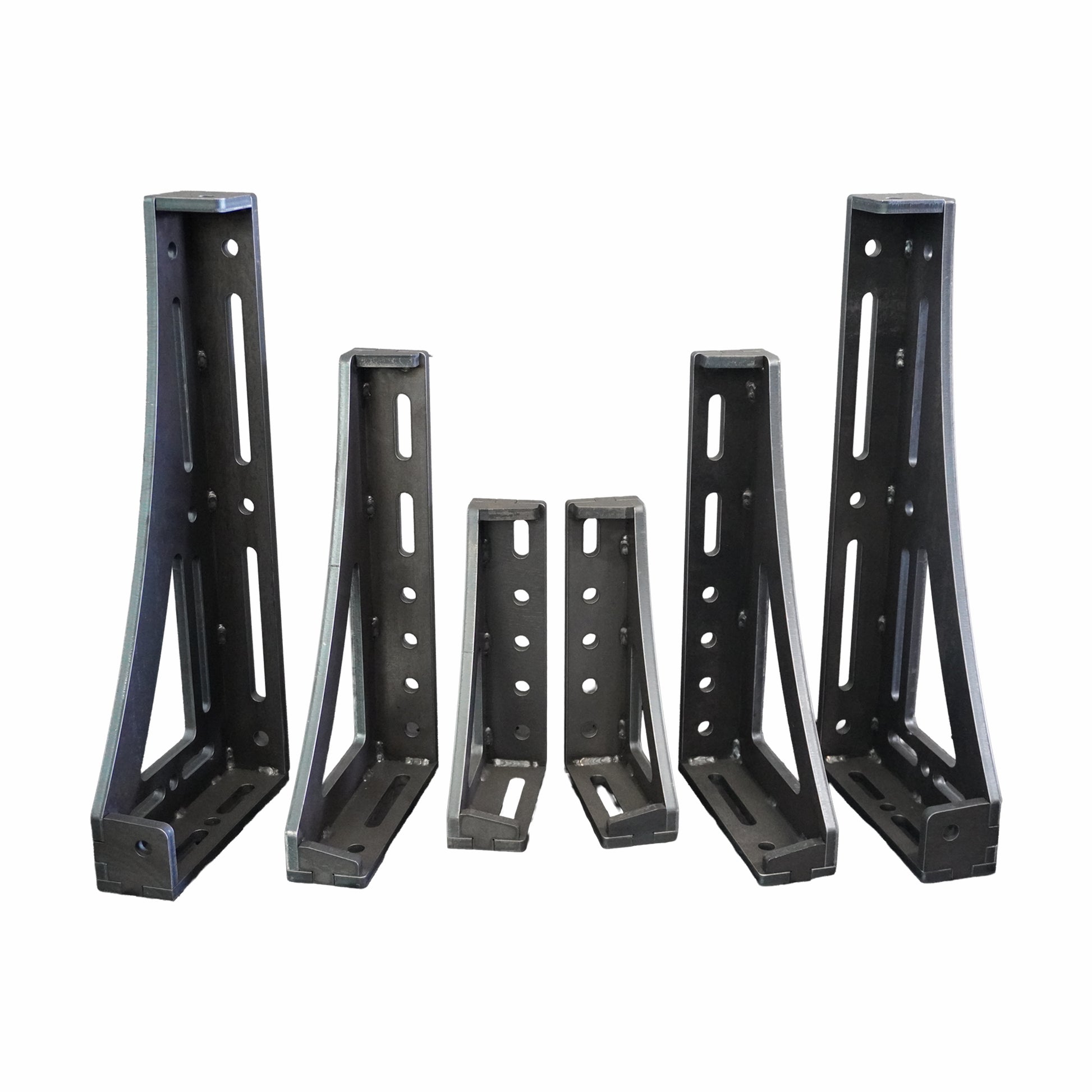 6-teiliges 3D Spannwinkel-Set D16 | 12 mm – 300, 450, 600 mm (Bausatz)