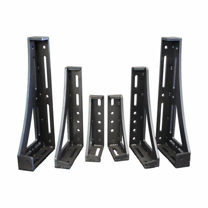 6-teiliges 3D Spannwinkel-Set D16 | 12 mm – 300, 450, 600 mm (Bausatz)