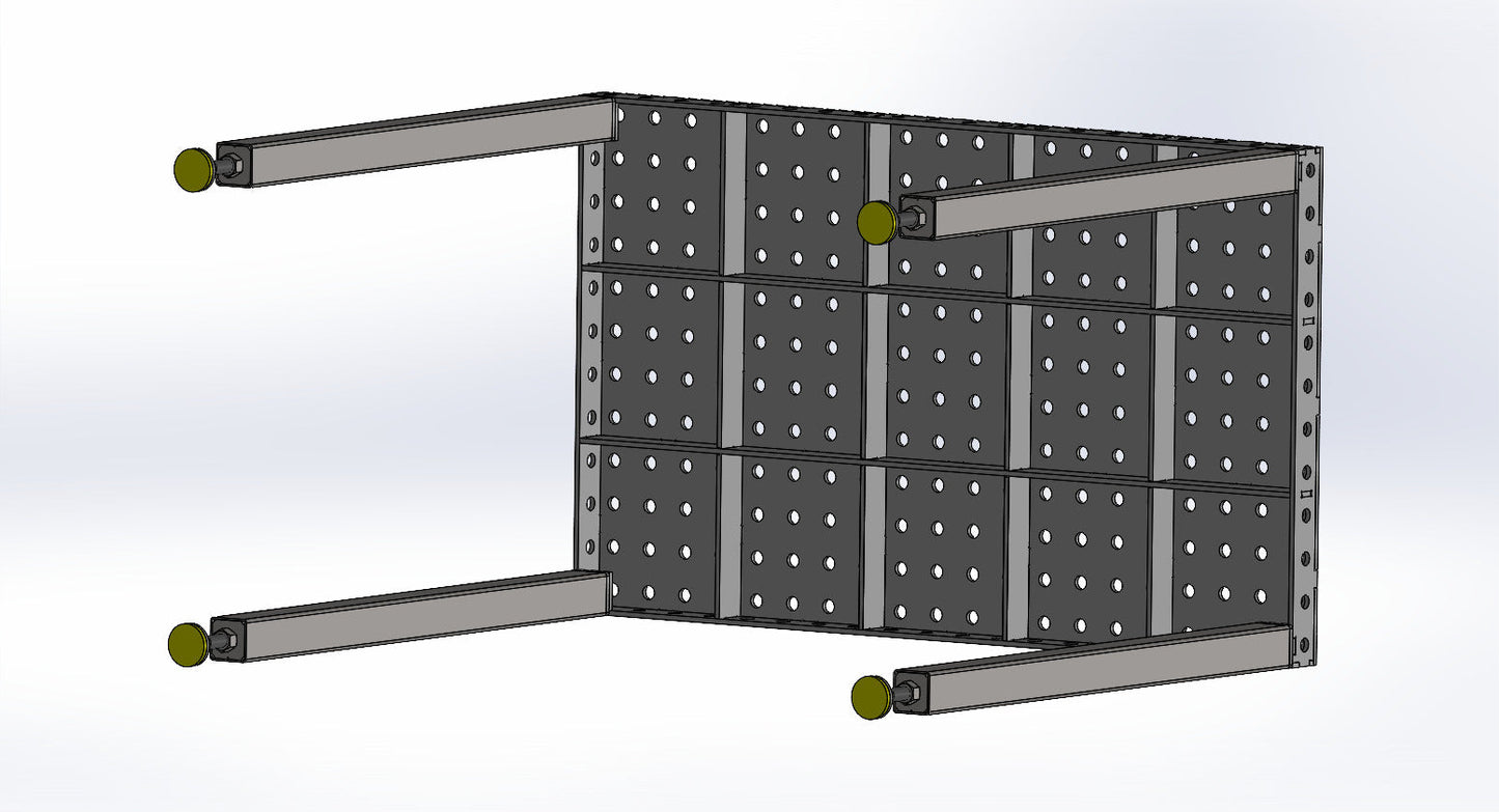 3D Schweißtisch 1000x600x50x6mm Bausatz