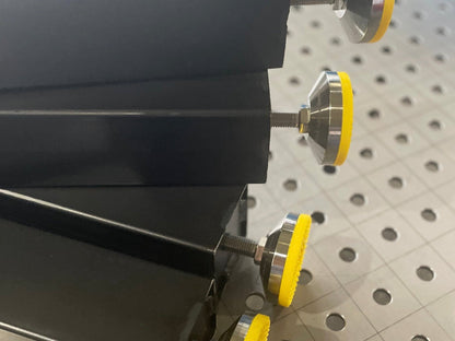 Tischbeine für Schweißtisch Lochplatte geschweißt M12 Gewinde