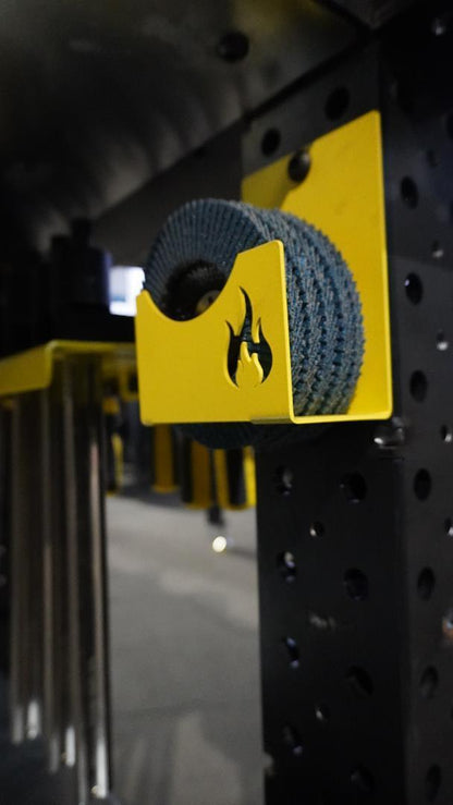 Schleifscheibenhalter links