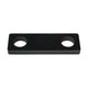 Universal-Anschlag D28 150×50×12 mm | 2× Rundloch | Premiumstahl Anschlag