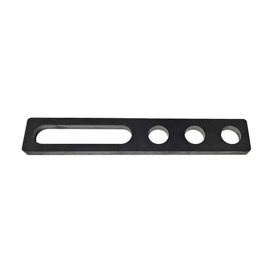Universalanschlag-300x50x12mm-1xlangloch-3x-rundloch