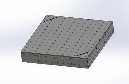 Work-Pro D16 Schweißtisch 1200 × 1200 mm mit Standard-Lochraster und 200 mm Seitenhöhe