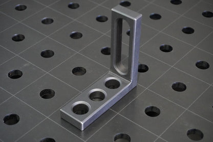 Anschlag-Spannwinkel D16 | 90x30x90x12mm - 3x Rundoloch - 1x Langloch