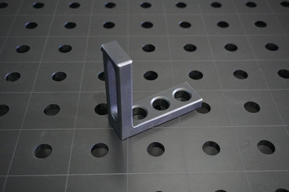 Anschlag-Spannwinkel D16 | 90x30x90x12mm - 3x Rundoloch - 1x Langloch