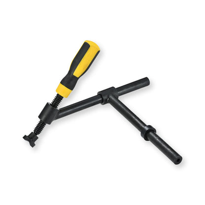 Rohrschraubzwinge 45° D16 mit Kunststoffgriff (1 Stück) | Spannzwinge für Schweißtisch