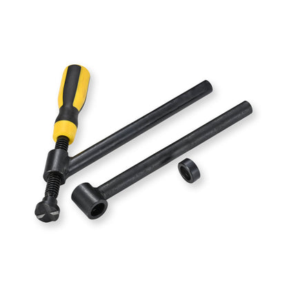 Rohrschraubzwinge 45° D16 mit Kunststoffgriff (1 Stück) | Spannzwinge für Schweißtisch