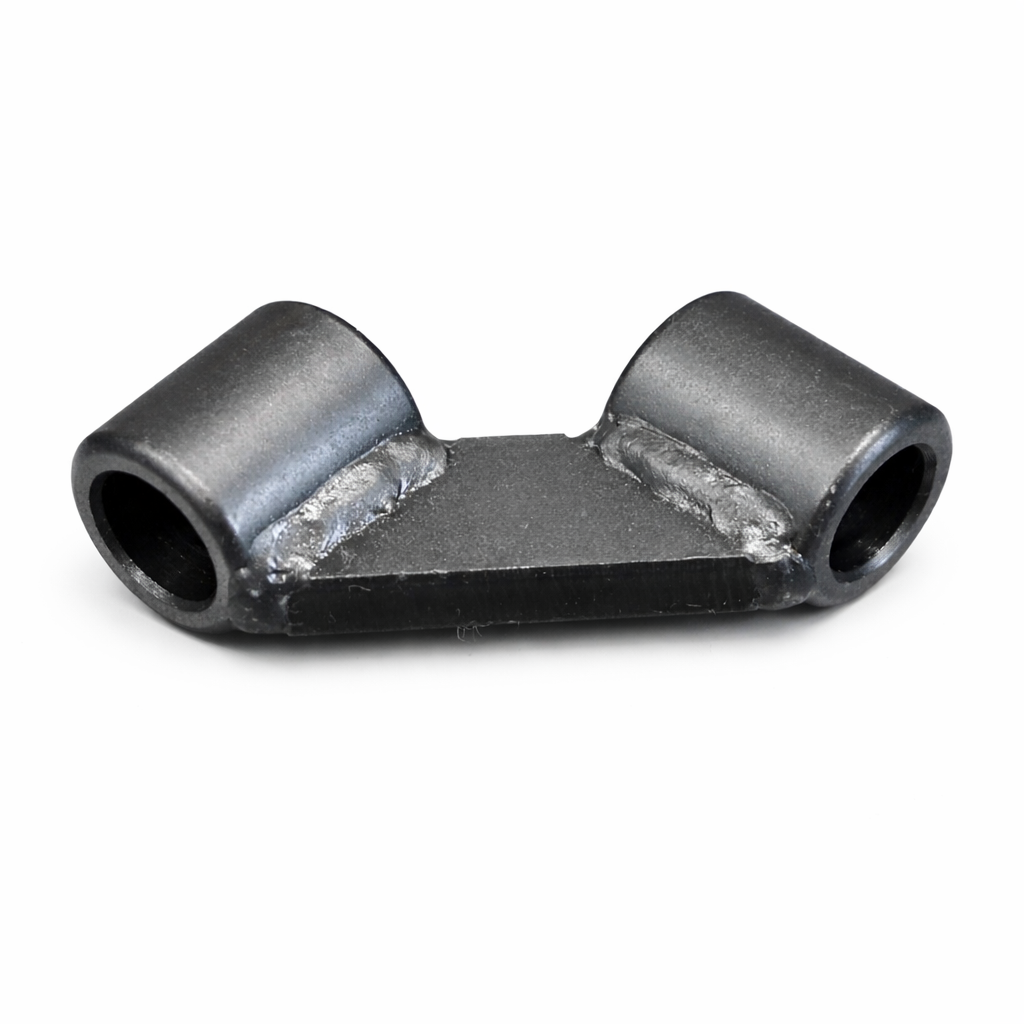 Rohrverbinder D16 Winkel 90° mit Lasche | Spannrohr System 16