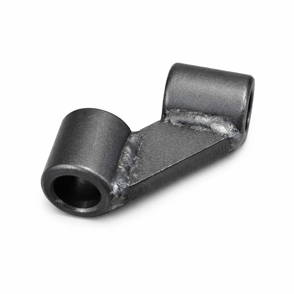 Rohrverbinder D16 Winkel 90° mit Lasche | Spannrohr System 16