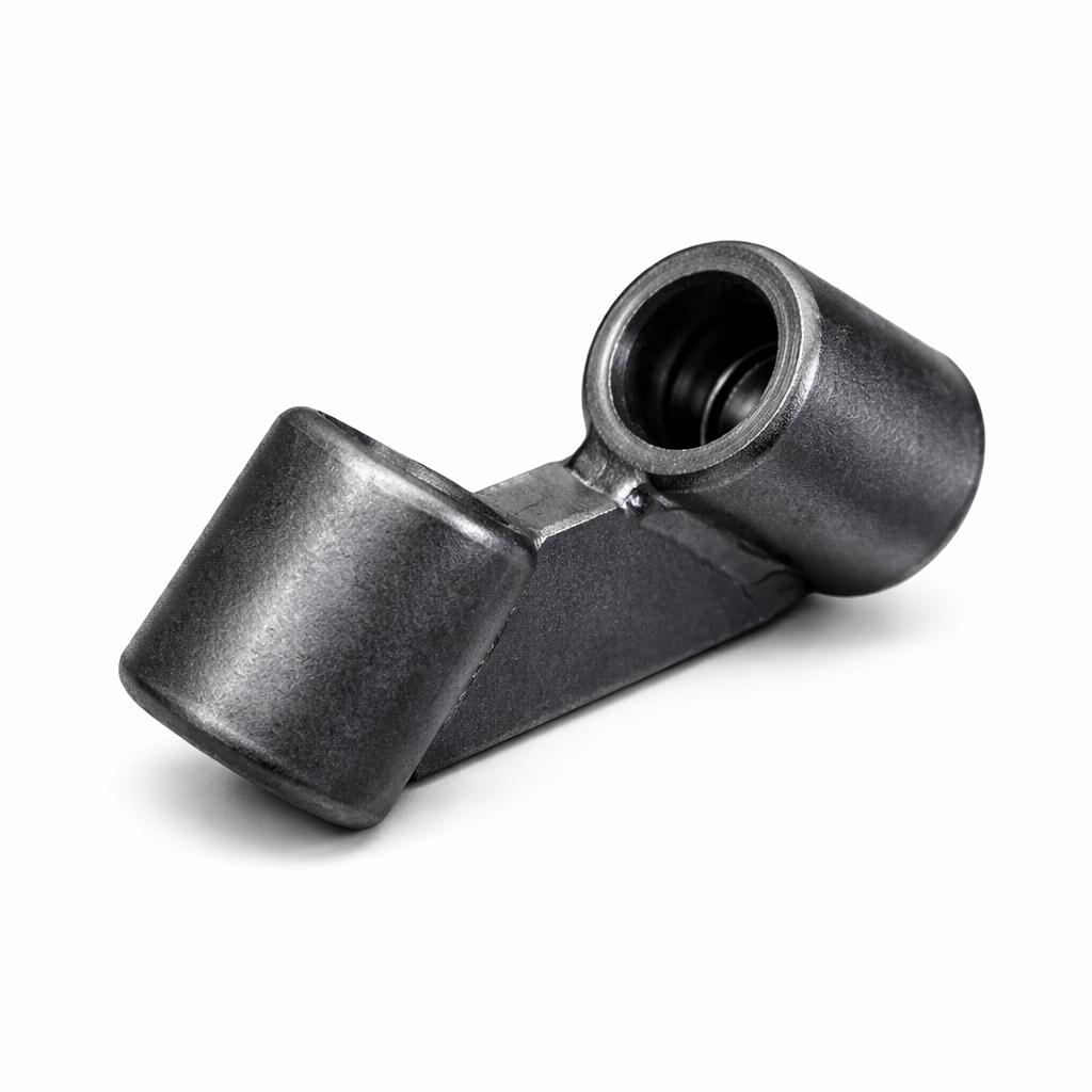 Rohrverbinder D16 Winkel 90° mit Lasche | Spannrohr System 16
