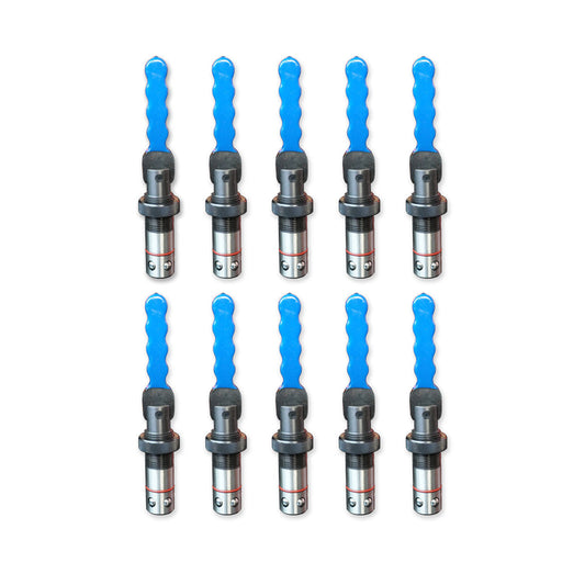 Set 10x Schnellspannbolzen mit Griff D28x50mm