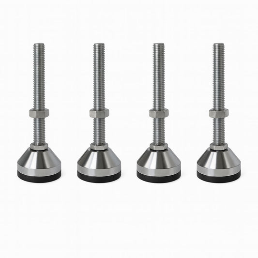 4 Stellfüße M12x100mm Ø 50mm für Schweißtisch