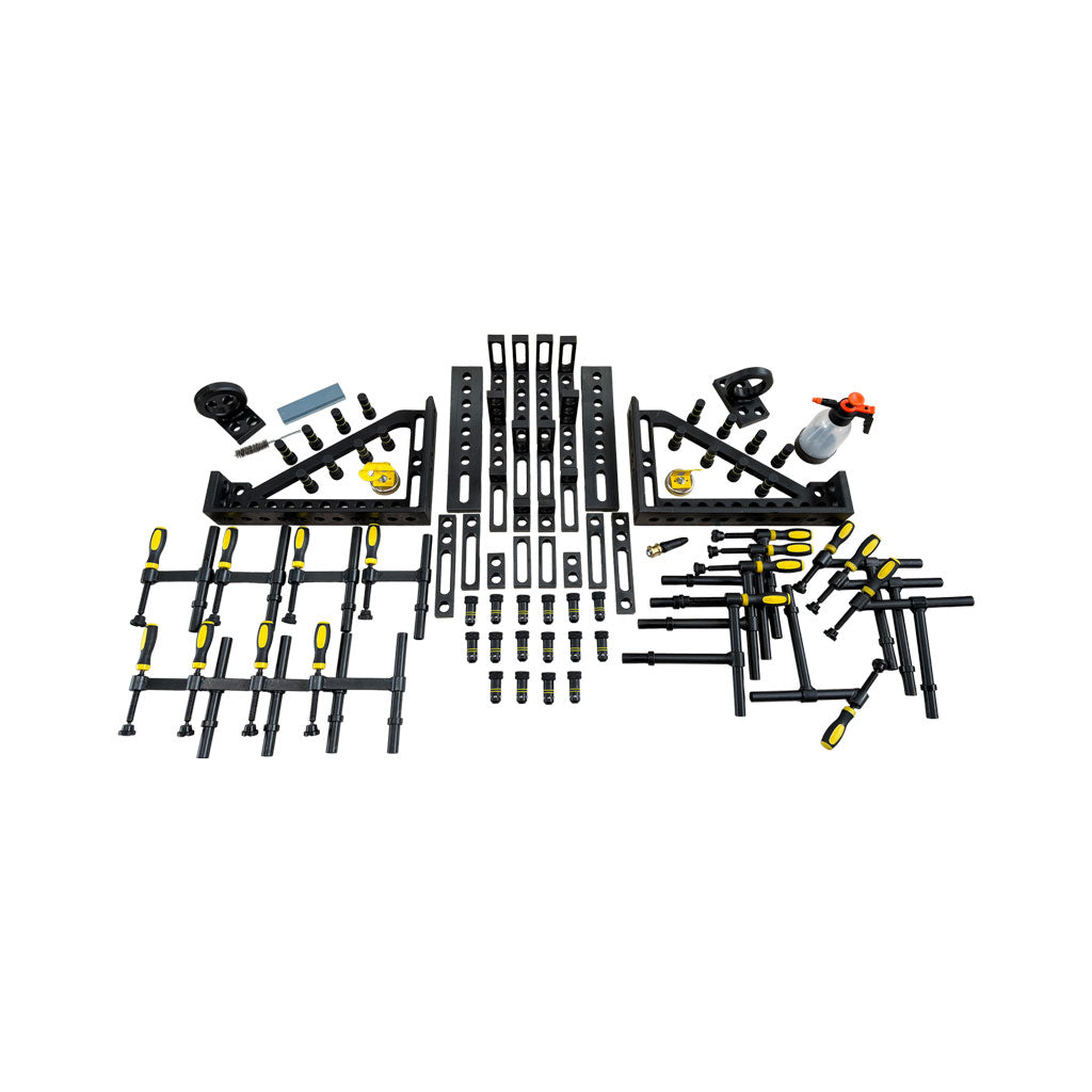 80-tlg. PROFI Set D28×50 mm – Professionelles Spann- &amp; Anschlagsystem für Ø28 Schweißtische