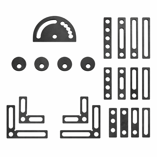 Spannwinkel & Anschlag Set D28 – 21-tlg. | System 28